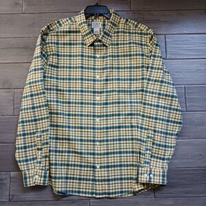 LL Bean Mens Slightly Fitted Button Down Shirt Size XL-Reg Plaid